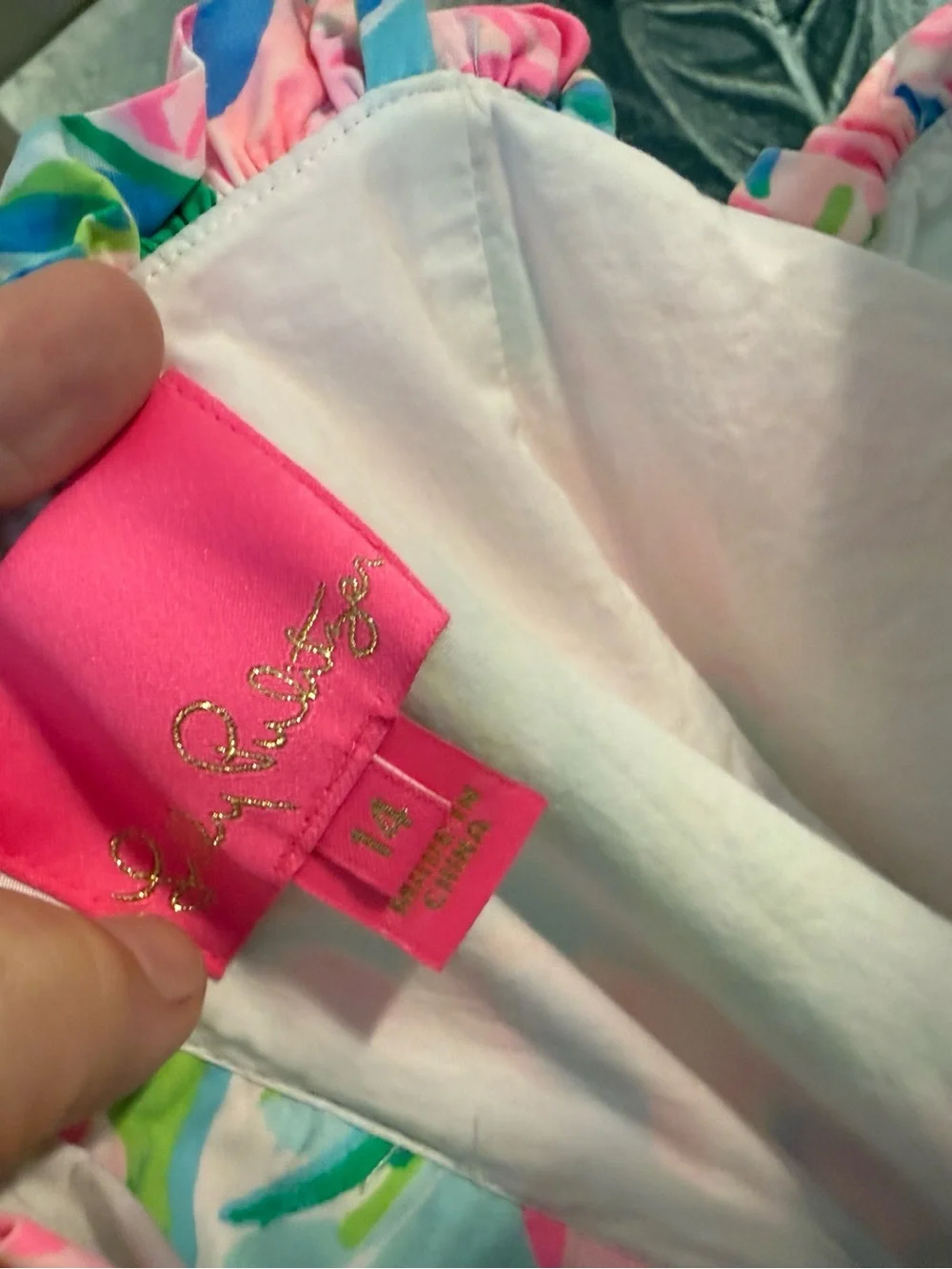 Lilly Pulitzer Multicolor Floral Dress with spaghetti straps - Picture 5 of 5
